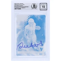 Deebo Samuel Sr San Francisco 49ers Autographed 2022 Panini Origins Cyan Printing Plate #76 #1/1 Beckett Fanatics Witnessed Authenticated 10 Card