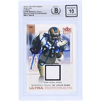 Marshall Faulk St. Louis Rams Autographed 2004 Fleer Ultra Performers Copper Relic #UP-MF Beckett Fanatics Witnessed Authenticated 10 Card