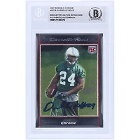 Darrelle Revis New York Jets Autographed 2007 Topps Chrome #BC10 Beckett Fanatics Witnessed Authenticated Rookie Card