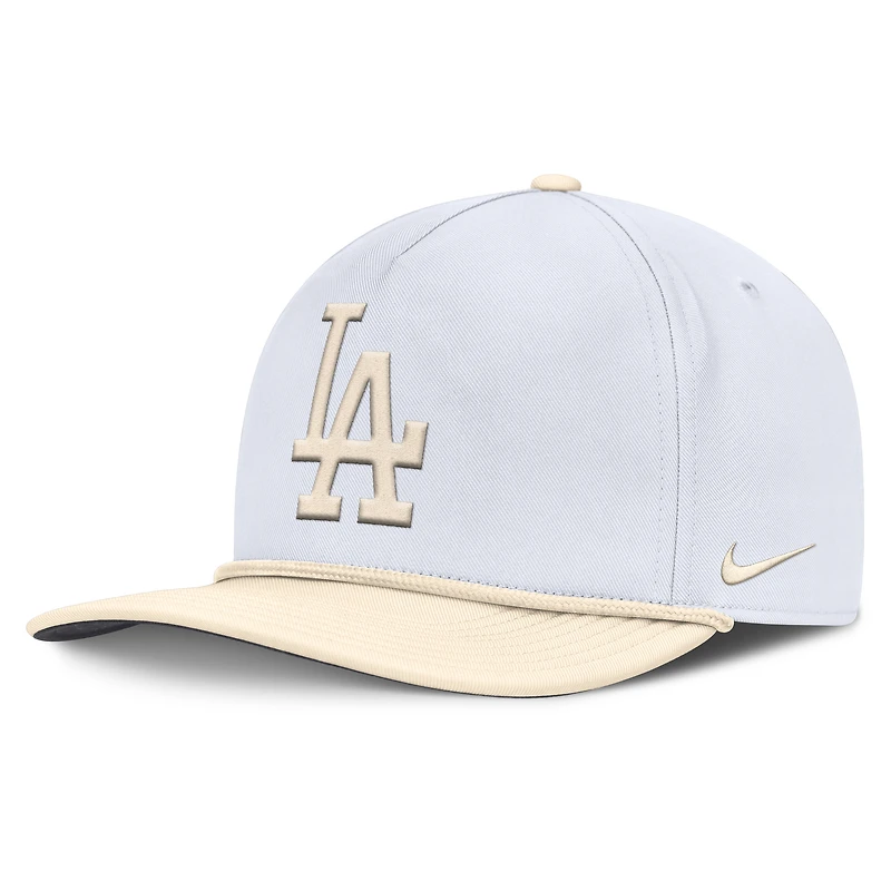Men's Nike  White/Cream Los Angeles Dodgers Pro Performance Snapback Hat