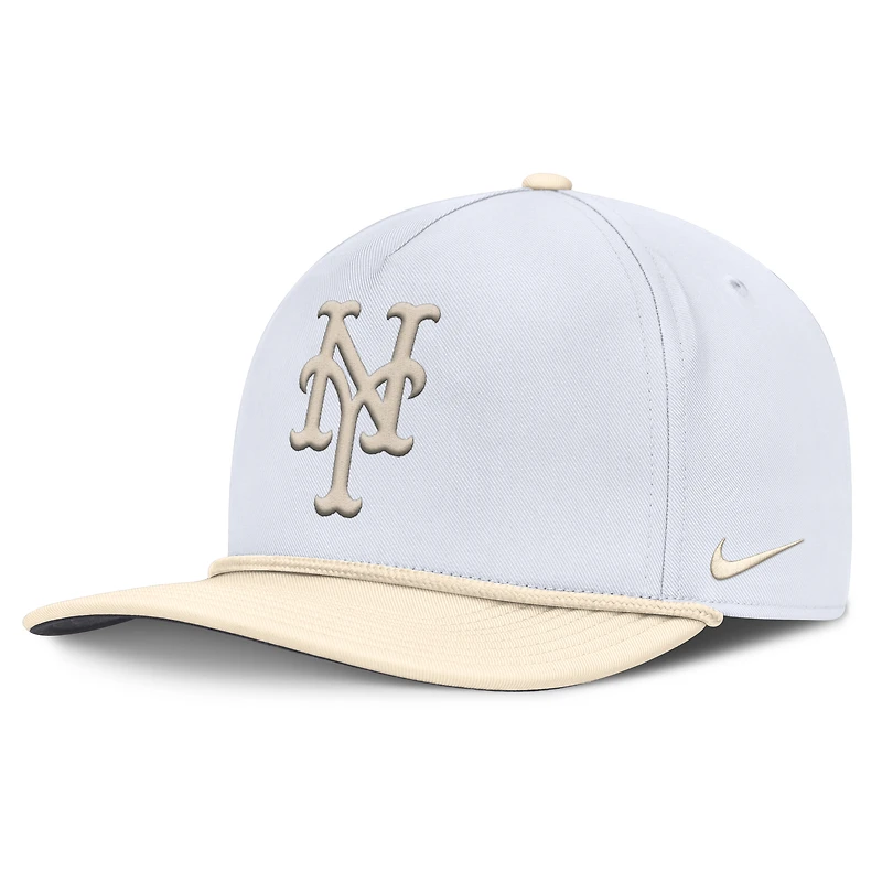Men's Nike White/Cream New York Mets Pro Performance Snapback Hat