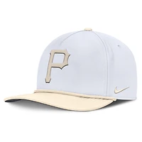 Men's Nike  White/Cream Pittsburgh Pirates Pro Performance Snapback Hat