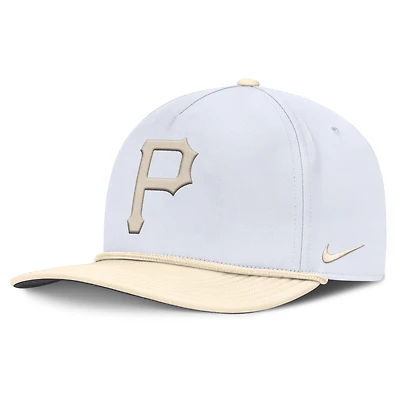 Men's Nike  White/Cream Pittsburgh Pirates Pro Performance Snapback Hat