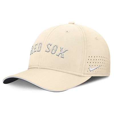 Men's Nike  Cream Boston Red Sox Rise Performance Flex Hat