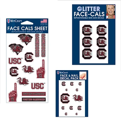 WinCraft South Carolina Gamecocks 4" x 7" Waterless Tattoos Set