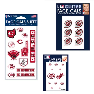 WinCraft Cincinnati Reds 4" x 7" Waterless Tattoos Set