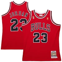 Men's Mitchell & Ness Michael Jordan Red Chicago Bulls 1996/97 Throwback Authentic Jersey