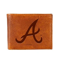 Atlanta Braves Bi-Fold Leather Passcase Wallet