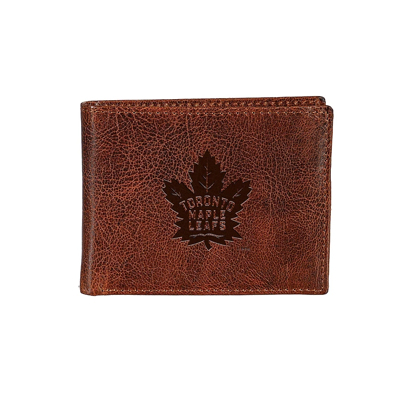 Toronto Maple Leafs Bi-Fold Leather Passcase Wallet