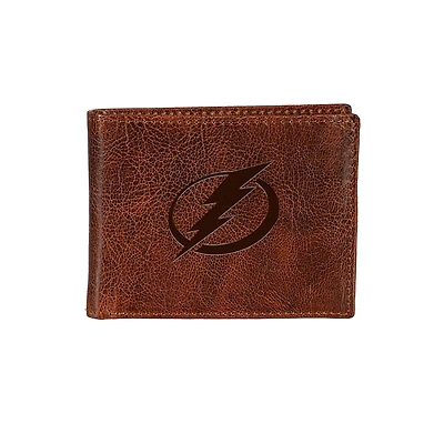 Tampa Bay Lightning Bi-Fold Leather Passcase Wallet