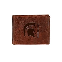 Michigan State Spartans Bi-Fold Leather Passcase Wallet