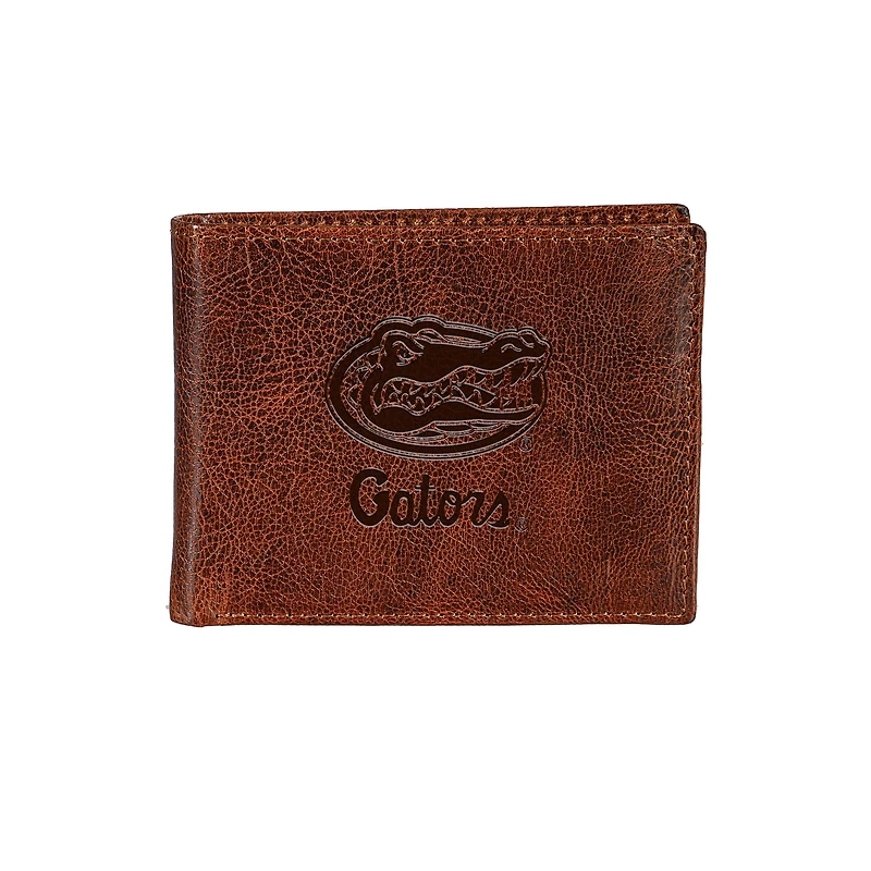 Florida Gators Bi-Fold Leather Passcase Wallet
