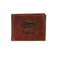 Florida Gators Bi-Fold Leather Passcase Wallet