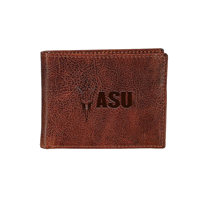 Arizona State Sun Devils Bi-Fold Leather Passcase Wallet