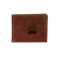 Montana Grizzlies Bi-Fold Leather Passcase Wallet