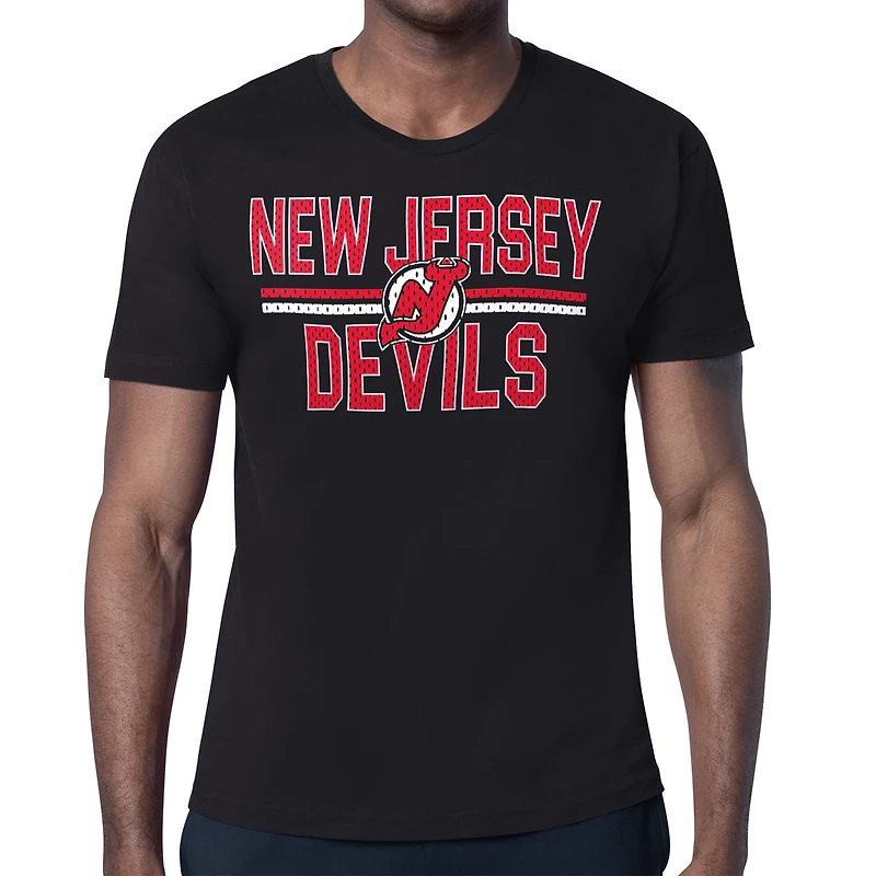 Men's Starter New Jersey Devils Mesh Look Team Name T-Shirt