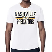 Men's Starter White Nashville Predators Mesh Look Team Name T-Shirt