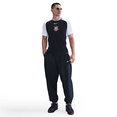 Men's Nike Black Corinthians 2025/26 Away Replica Jersey