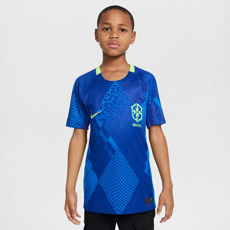 Youth Nike Blue Brazil Women's National Team 2025/26 Away Replica Jersey
