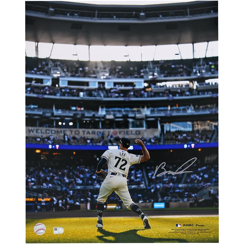 Brooks Lee Minnesota Twins Autographed 16" x 20" Throwing in MLB Debut Photograph