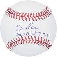 Brooks Lee Minnesota Twins Autographed Baseball with "MLB Debut 7-3-24" Inscription