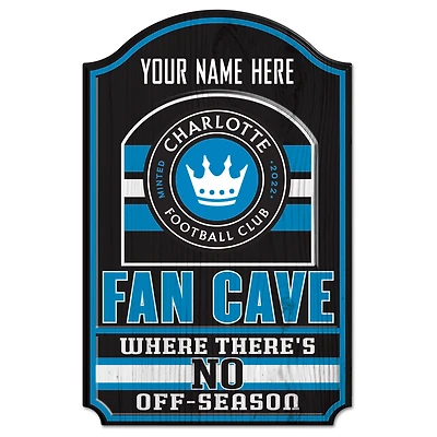 WinCraft Charlotte FC Personalized 11'' x 17'' Wood Sign