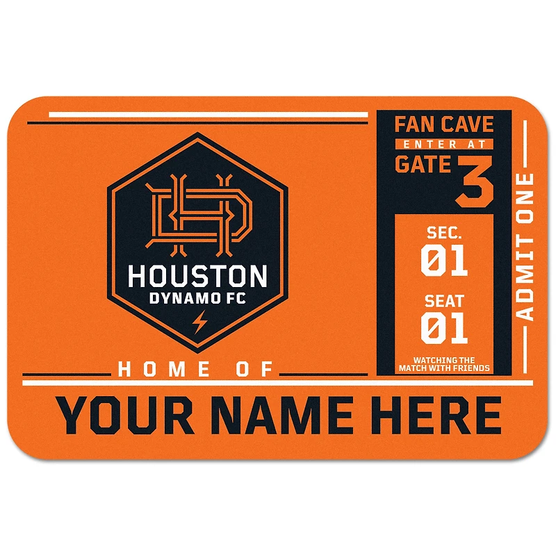 WinCraft Houston Dynamo FC Personalized 20'' x 30'' Floor Mat
