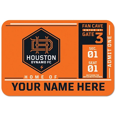 WinCraft Houston Dynamo FC Personalized 20'' x 30'' Floor Mat