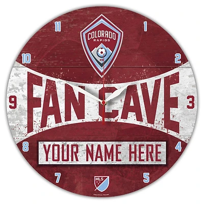 WinCraft Colorado Rapids Personalized 14'' Round Wall Clock
