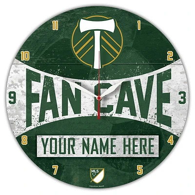 WinCraft Portland Timbers Personalized 14'' Round Wall Clock