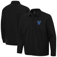 Men's Antigua Black Villanova Wildcats Pivot Full-Zip Jacket