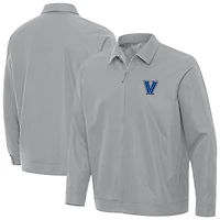 Men's Antigua Gray Villanova Wildcats Pivot Full-Zip Jacket