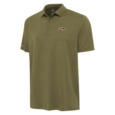 Men's Antigua Olive Western Michigan Broncos Reprocess Polo