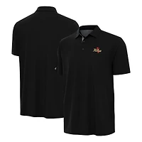 Men's Antigua Black/Gray Tulsa Golden Hurricane Era Polo