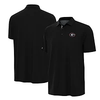 Men's Antigua Black/Gray Georgia Bulldogs Era Polo