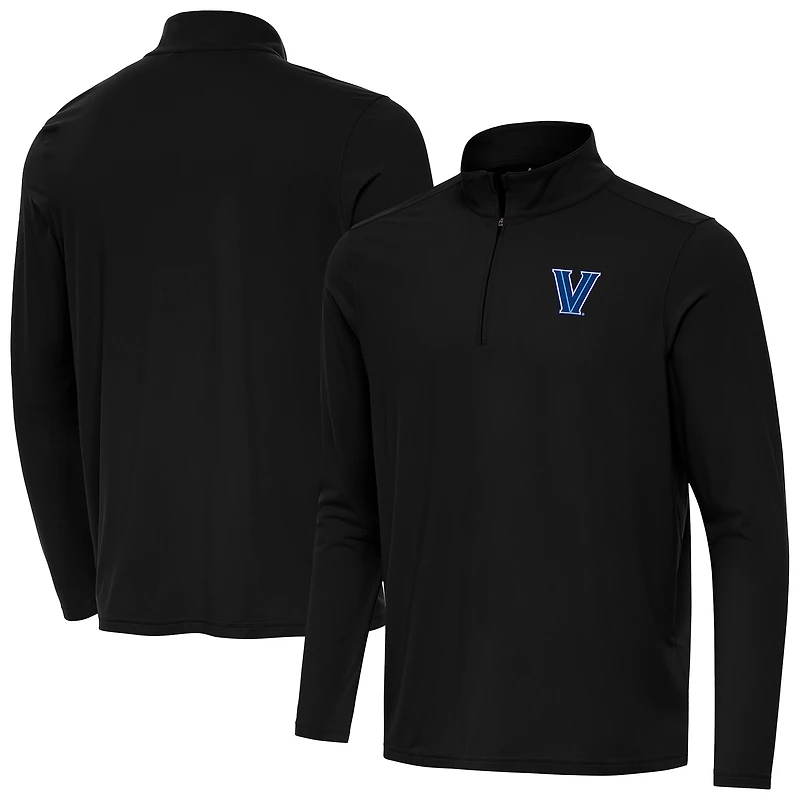 Men's Antigua  Black Villanova Wildcats Intent Quarter-Zip Top