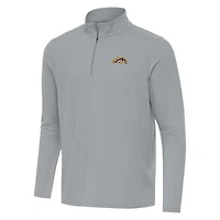Men's Antigua  Gray Western Michigan Broncos Intent Quarter-Zip Top