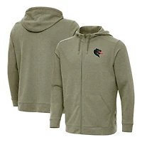 Men's Antigua  Olive UAB Blazers Effortless Full-Zip Hoodie