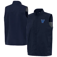 Men's Antigua  Navy Villanova Wildcats Brisk Full-Zip Vest