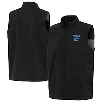 Men's Antigua  Black Villanova Wildcats Brisk Full-Zip Vest