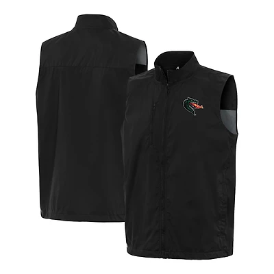 Men's Antigua  Black UAB Blazers Brisk Full-Zip Vest