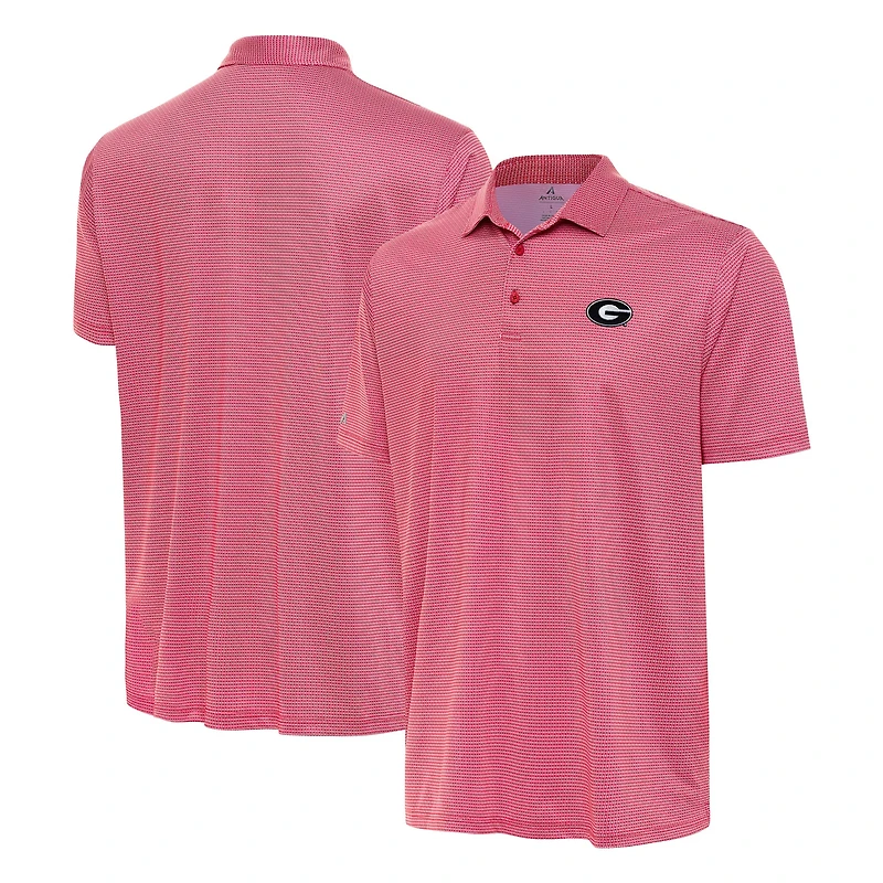 Men's Antigua Red Georgia Bulldogs Rings Polo