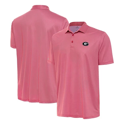 Men's Antigua Red Georgia Bulldogs Rings Polo