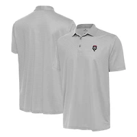 Men's Antigua White/Gray New Mexico Lobos Rings Polo