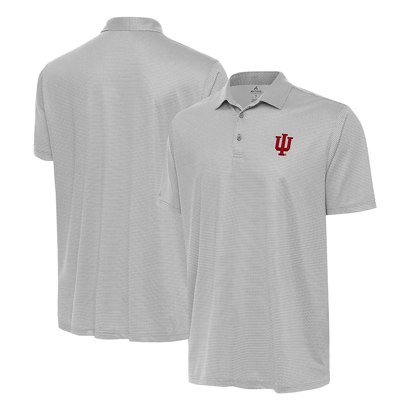 Men's Antigua White/ Indiana Hoosiers Rings Polo