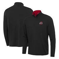 Men's Antigua  Black Ohio State Buckeyes Content Quarter-Zip Top
