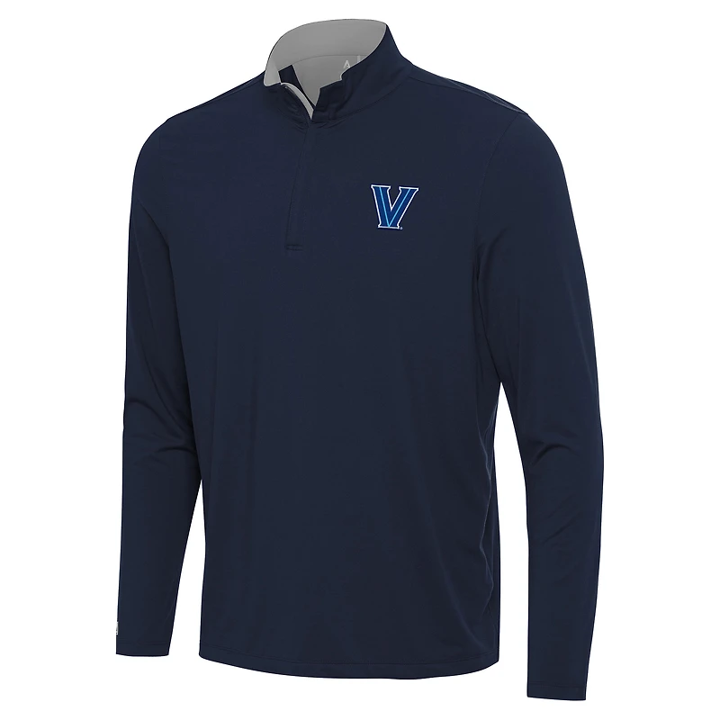 Men's Antigua Navy Villanova Wildcats Content Quarter-Zip Pullover Top