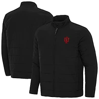 Men's Antigua  Black Indiana Hoosiers  Swelter Full-Zip Jacket