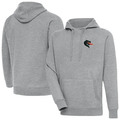 Men's Antigua Heather Gray UAB Blazers Big & Tall Victory Pullover Hoodie