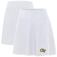Women's Antigua  White Georgia Tech Yellow Jackets Chip Skort